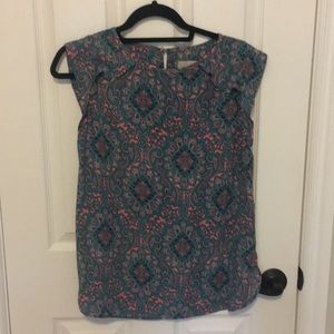 Loft Sleeveless Paisley Blouse